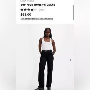Levi’s 501 90’s Classic Black Women's Jeans